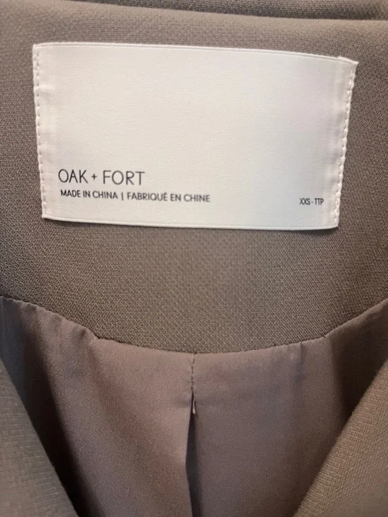 OAK + FORT Brindle Oversized Trench Coat - Picture 5 of 9